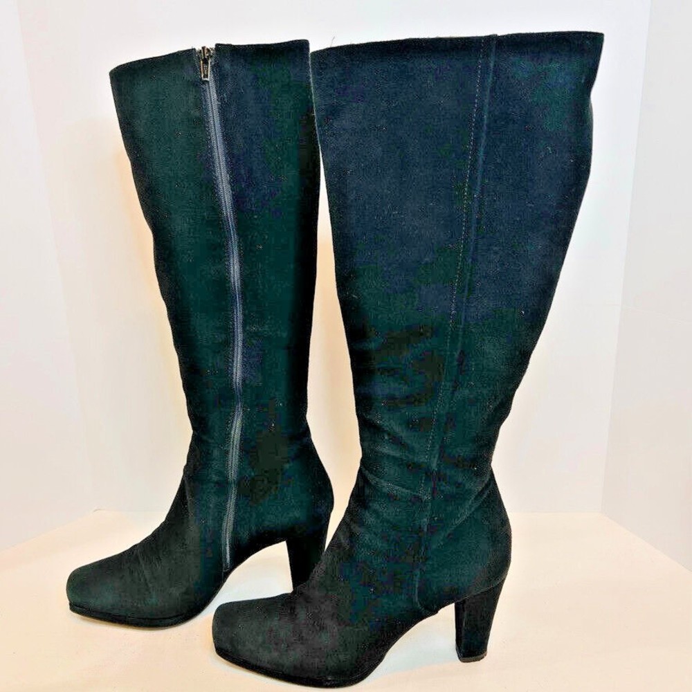 Progetto Suede High Heeled Women’s Dress Boots SZ 9 Medium Pre-Owned